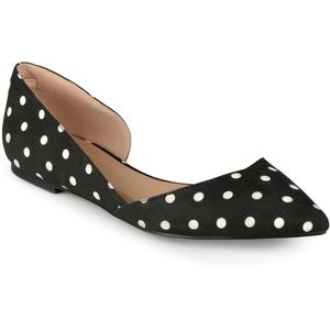 Journee Collection Womens Cortni Slip On Pointed Toe D'Orsay Flats
